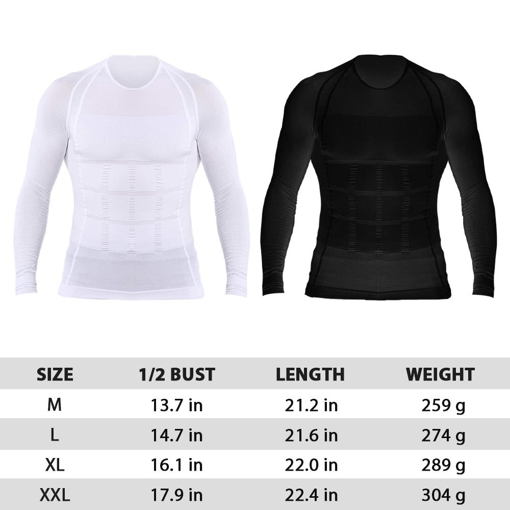 Men's slimming long-sleeved vest tummy shapewear long-sleeved vest